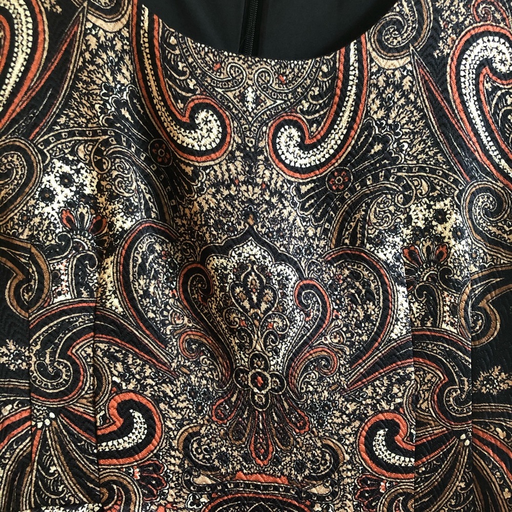 Club Monaco paisley cocktail dress FALL WEDDINGS! - Picture 6 of 7